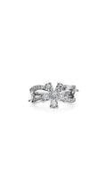 Elegant Crystal Flower Ring for Women – Sparkling Floral Statement Ring