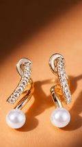 Stainless Steel Pearl Drop Earrings