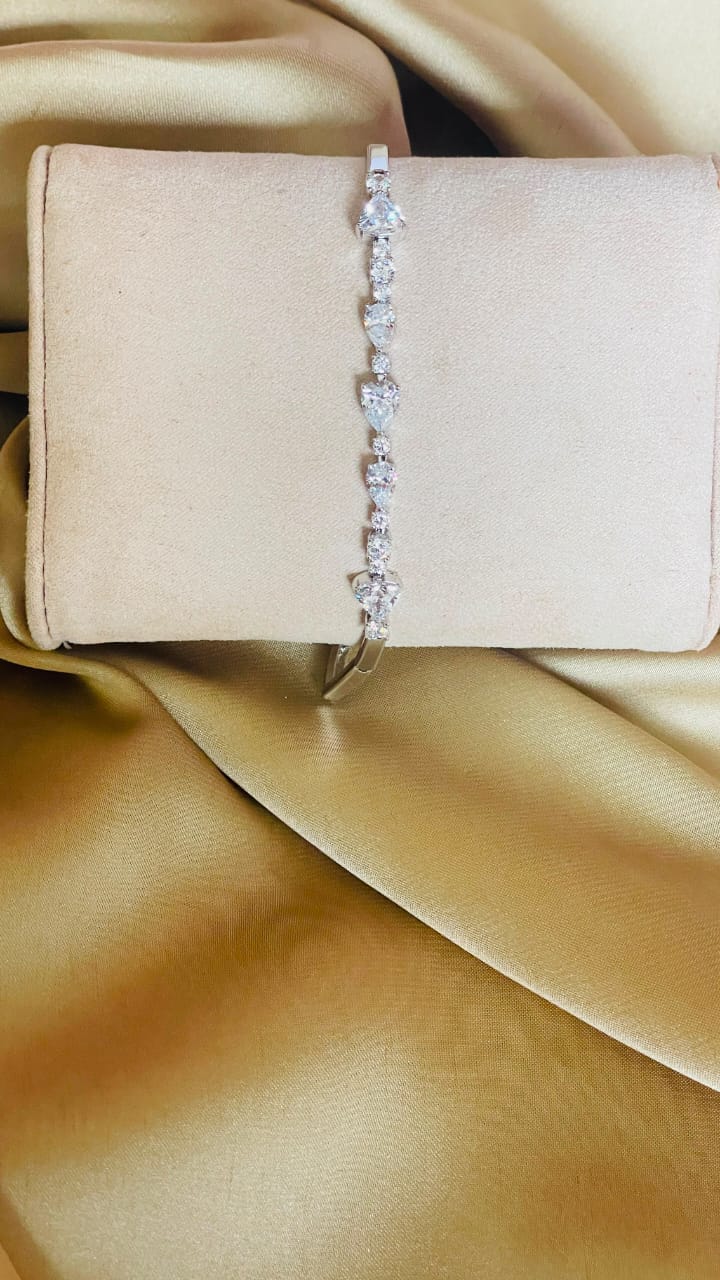 Luxury Zircon Crystal Cuff Bracelet