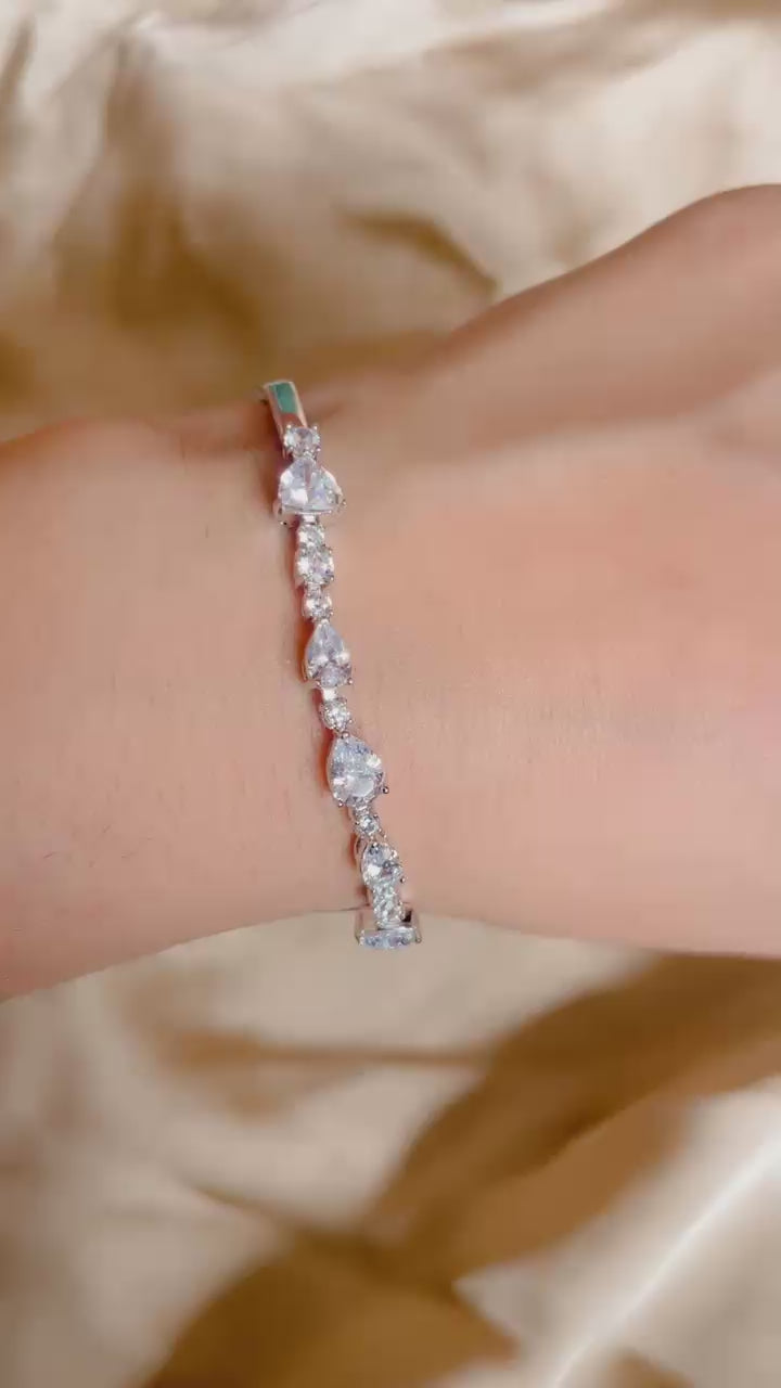 Luxury Zircon Crystal Cuff Bracelet